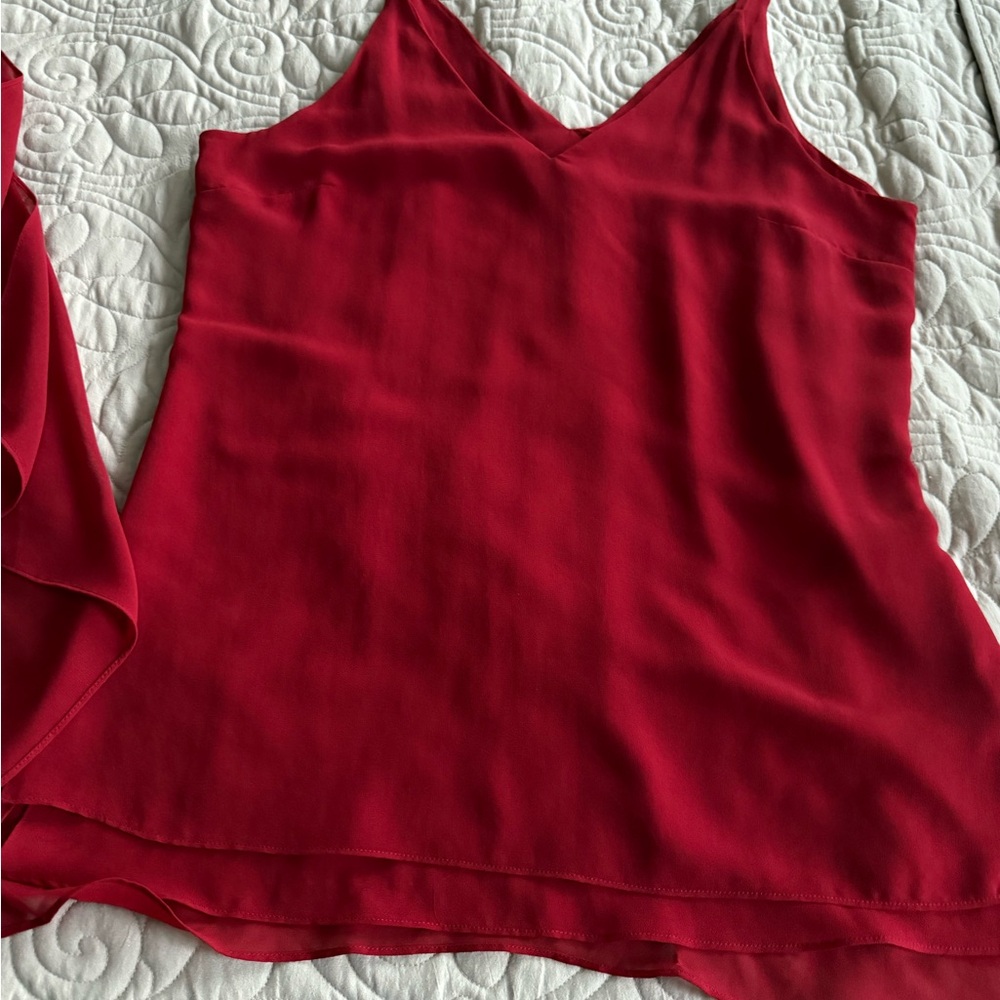 White House Black Market Scarlet Camisole